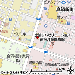 メガネストアー土浦店周辺の地図
