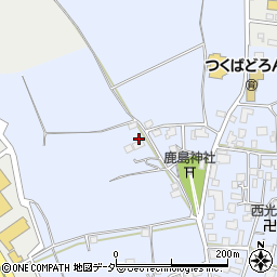 茨城県つくば市下平塚382周辺の地図