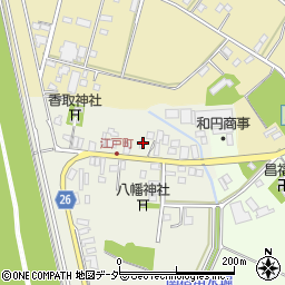 千葉県野田市関宿江戸町45周辺の地図