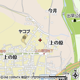 長野県岡谷市上の原104周辺の地図
