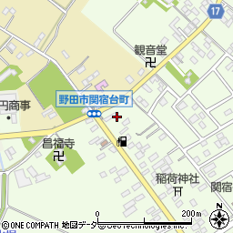 千葉県野田市関宿台町2598周辺の地図