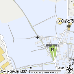 茨城県つくば市下平塚380周辺の地図