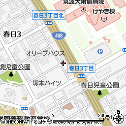 日本地図センター　つくば事務所周辺の地図