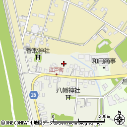 千葉県野田市関宿江戸町42周辺の地図