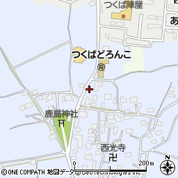 茨城県つくば市下平塚357周辺の地図