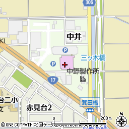 ニラク鴻巣中井店周辺の地図