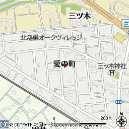 埼玉県鴻巣市愛の町周辺の地図