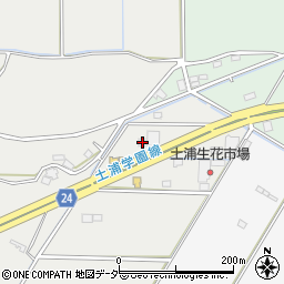 茨城県つくば市花室1603-3周辺の地図