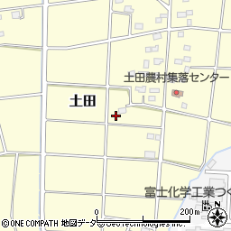 茨城県つくば市土田4-11周辺の地図