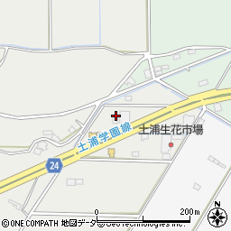 茨城県つくば市花室1603周辺の地図