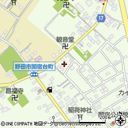 千葉県野田市関宿台町2603周辺の地図