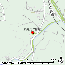 波羅比門神社周辺の地図