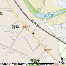 埼玉県鴻巣市前砂72周辺の地図