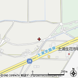 茨城県つくば市花室424-1周辺の地図