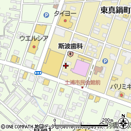茨城県土浦市東真鍋町2-15周辺の地図