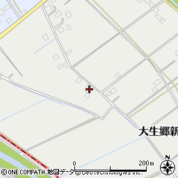 茨城県常総市大生郷新田町400周辺の地図