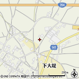 茨城県かすみがうら市大和田455周辺の地図