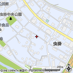茨城県土浦市虫掛周辺の地図