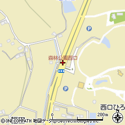 森林公園西口周辺の地図