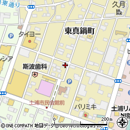 茨城県土浦市東真鍋町2-32周辺の地図