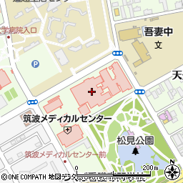 ファミリーマート筑波メディカルセンター病院店周辺の地図