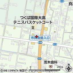 桂不動産ブックオフ土浦真鍋店周辺の地図