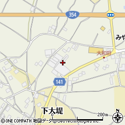 茨城県かすみがうら市大和田476周辺の地図