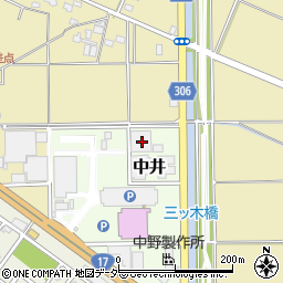 埼玉県鴻巣市中井405周辺の地図