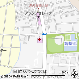 つくば市東光台体育館周辺の地図