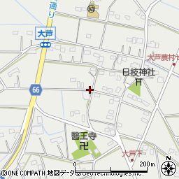 埼玉県鴻巣市大芦周辺の地図