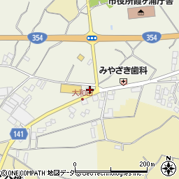 茨城県かすみがうら市大和田498周辺の地図