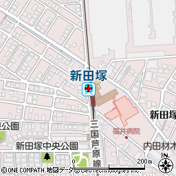 新田塚駅周辺の地図