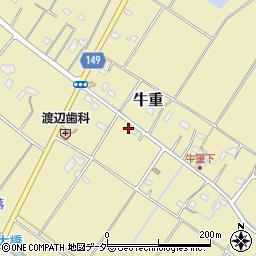 埼玉県加須市牛重452周辺の地図