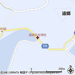 由良比女神社周辺の地図