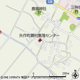 矢作町農村集落センター周辺の地図