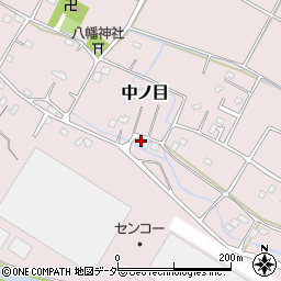 埼玉県加須市中ノ目664周辺の地図