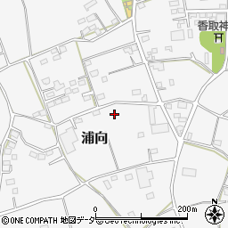 茨城県境町（猿島郡）浦向周辺の地図