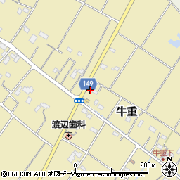 埼玉県加須市牛重1141-6周辺の地図