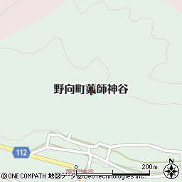 福井県勝山市野向町薬師神谷周辺の地図