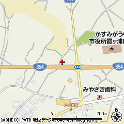 茨城県かすみがうら市大和田541周辺の地図