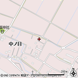 埼玉県加須市中ノ目616周辺の地図