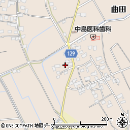茨城県常総市曲田542周辺の地図