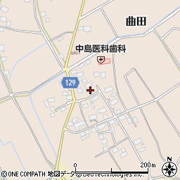 茨城県常総市曲田557周辺の地図