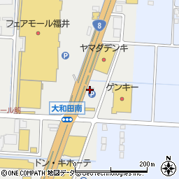 松屋福井大和田店周辺の地図