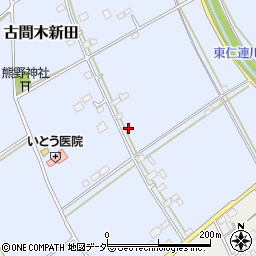 茨城県常総市古間木新田370周辺の地図