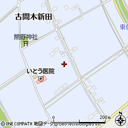 茨城県常総市古間木新田825周辺の地図