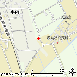 茨城県常総市収納谷263周辺の地図