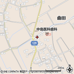 茨城県常総市曲田547周辺の地図