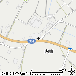 茨城県行方市内宿332周辺の地図