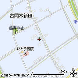 茨城県常総市古間木新田806周辺の地図
